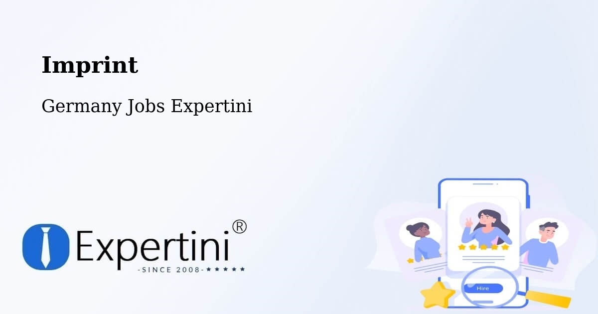 Imprint – Ilmenau - Germany Jobs Expertini