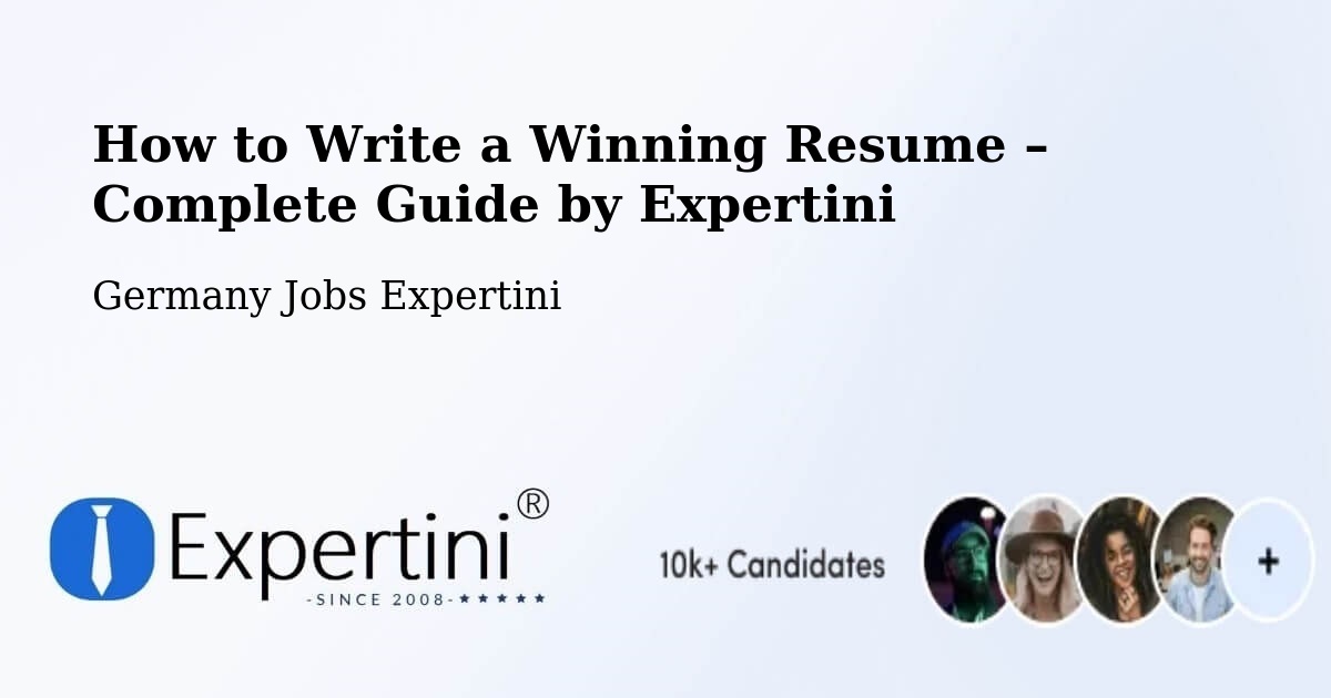 Resume Writing Guide for Job Seekers – Ilmenau - Ilmenau, Germany Jobs Expertini